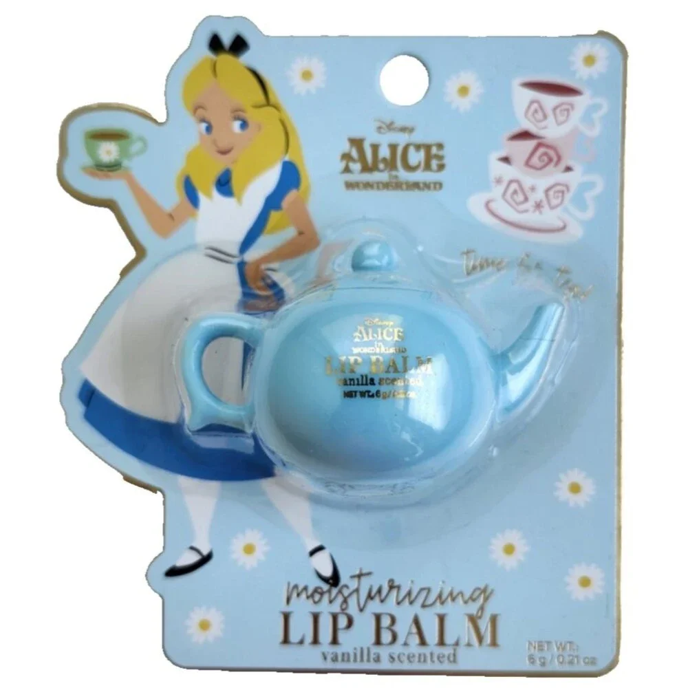 Disney‎ Alice in Wonderland Lip Gloss Palette & Lip Balm Set – Vanilla Scented